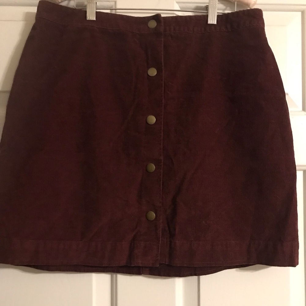 Maroon skirt
